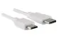 Preview: DINIC Kabel USB Typ C Stecker auf micro B Stecker, weiß, DINIC Blister, 1m